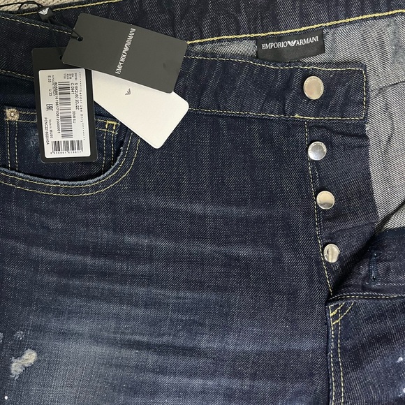 EMPORIO ARMANI NWT Denim Jeans 👖 Pants Size 33 - Picture 5 of 7